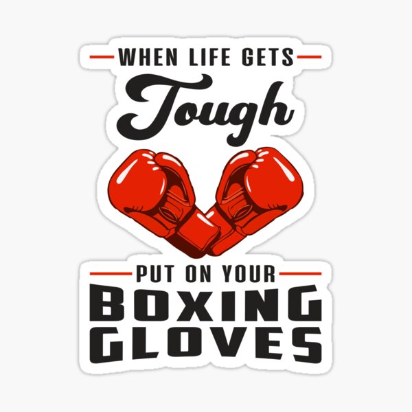 "Kickboxing Martial Arts Kickboxer Boxing Gift Idea" Sticker for Sale