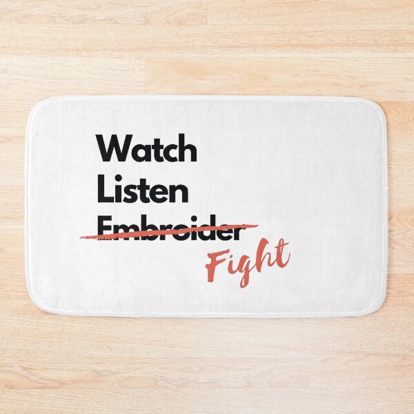 Item preview, Watch listen embroider designed and sold by creative-boo.