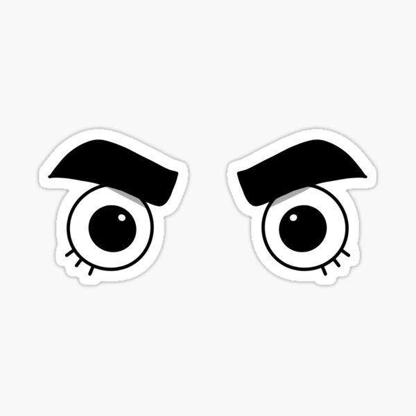 Sourcils touffus Sticker
