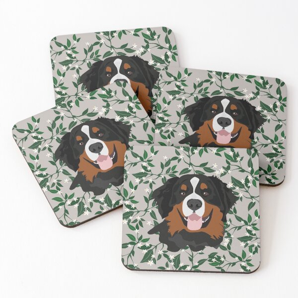 Item preview, Bernese Mountain Dog floral - The Theo  designed and sold by lozchai.
