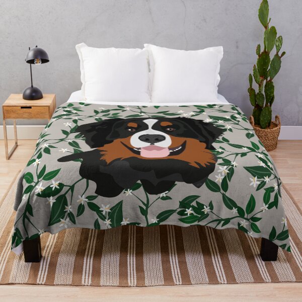 Item preview, Bernese Mountain Dog floral - The Theo  designed and sold by lozchai.