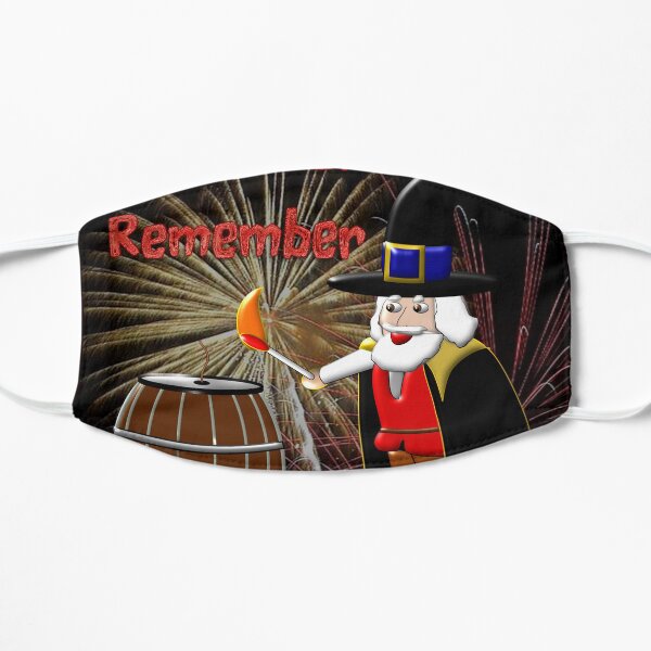 Remember, Remember 5th November, Guy Fawkes Night 1605 Flat Mask