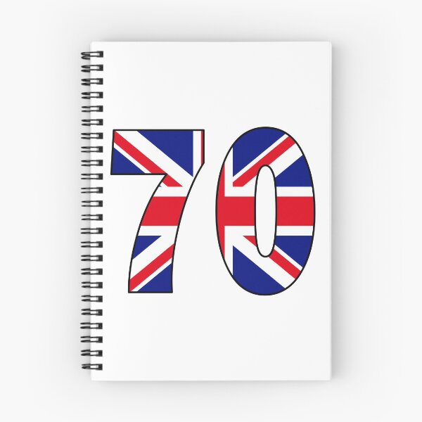 Item preview, Number 70 with UK flag on the background designed and sold by AllShirts21.