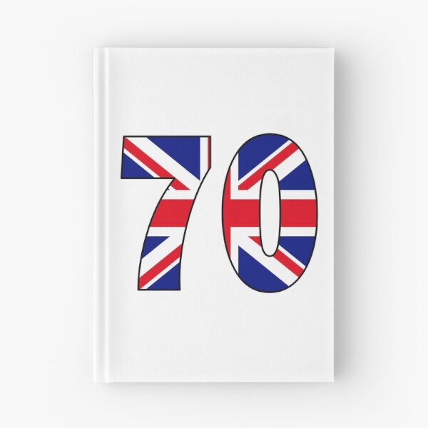 Item preview, Number 70 with UK flag on the background designed and sold by AllShirts21.