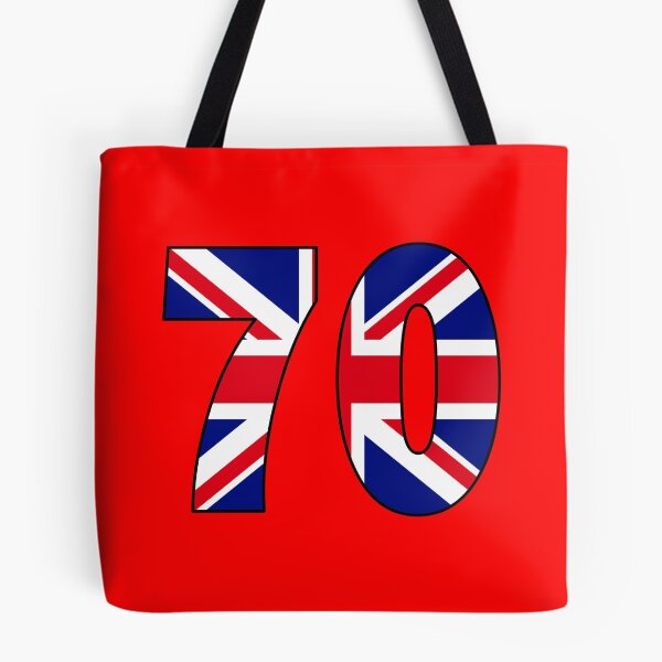 Item preview, Number 70 with UK flag on the background designed and sold by AllShirts21.