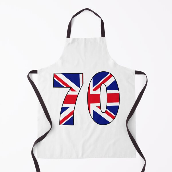 Item preview, Number 70 with UK flag on the background designed and sold by AllShirts21.