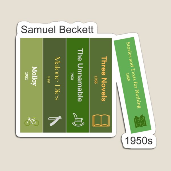 Item preview, Samuel Beckett book print, 1950s designed and sold by UndertoneShop.