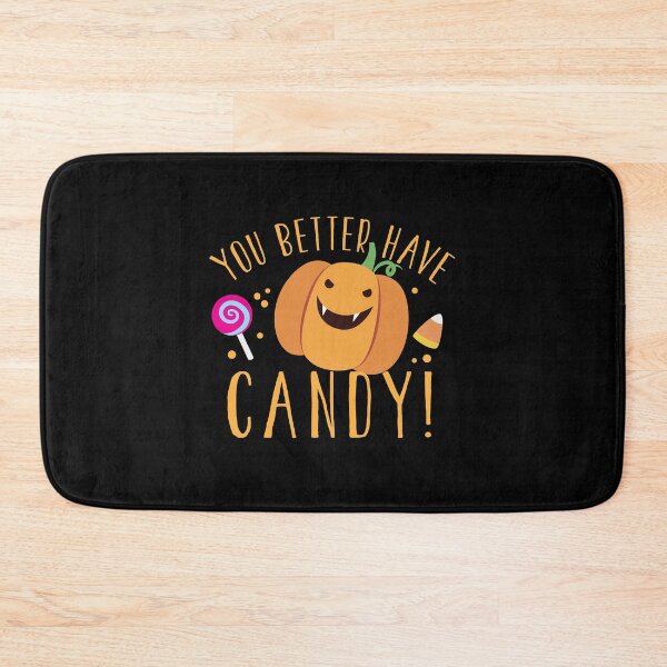 Item preview, You better have CANDY with cute vamp Halloween pumpkin  designed and sold by jazzydevil.