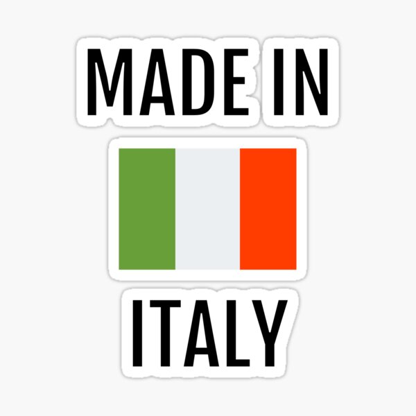 Made in Italy - Italian Flag Sticker