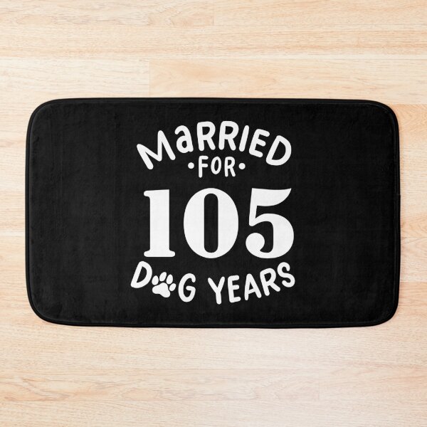 Item preview, 15th Wedding Anniversary, Married For 105 Dog Years designed and sold by haselshirt.