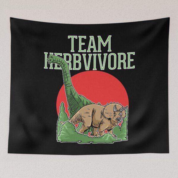 Item preview, Team Herbivore - Dinosaur Dino vegan vegetarian Footsteps designed and sold by NeXore.