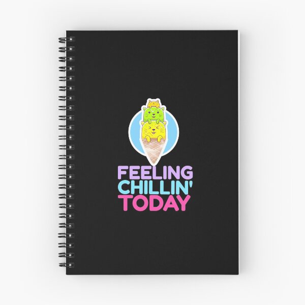 Item preview, Feeling Chillin' Today_Cats Ice Cream_Blue designed and sold by leBoosh-Designs.