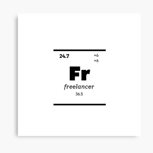freelancer Canvas Print