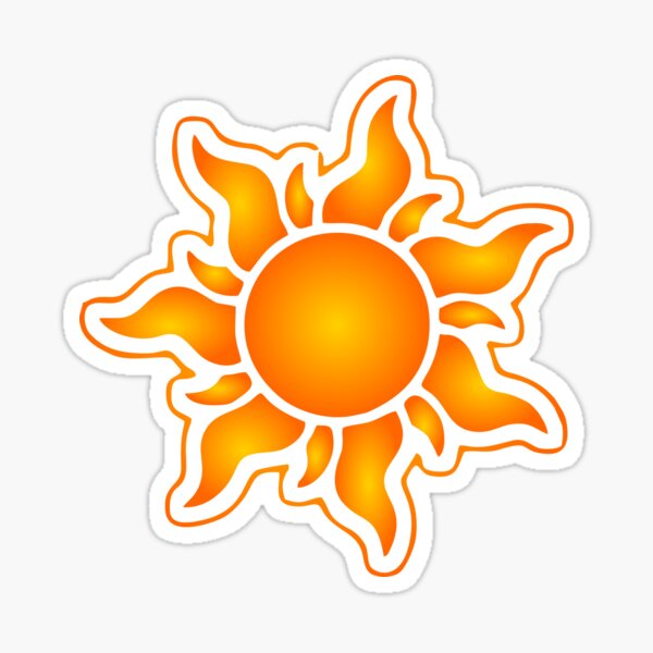 Sun Sticker Design Sticker