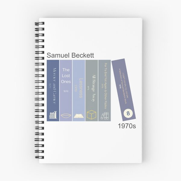 Item preview, Samuel Beckett book print, 1970s designed and sold by UndertoneShop.