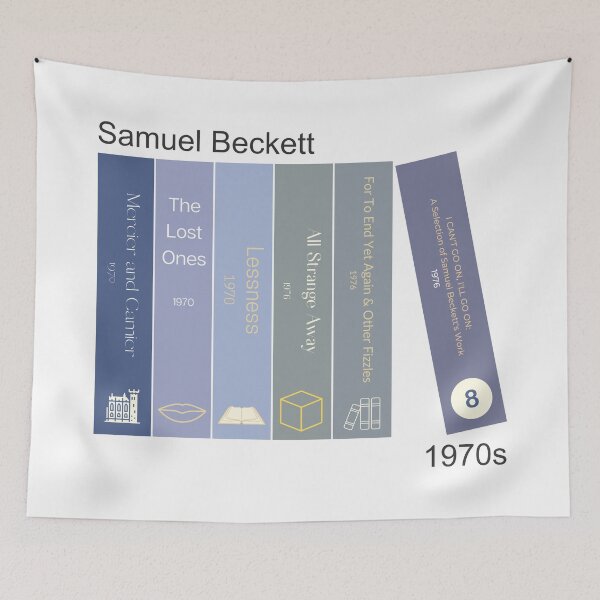 Item preview, Samuel Beckett book print, 1970s designed and sold by UndertoneShop.