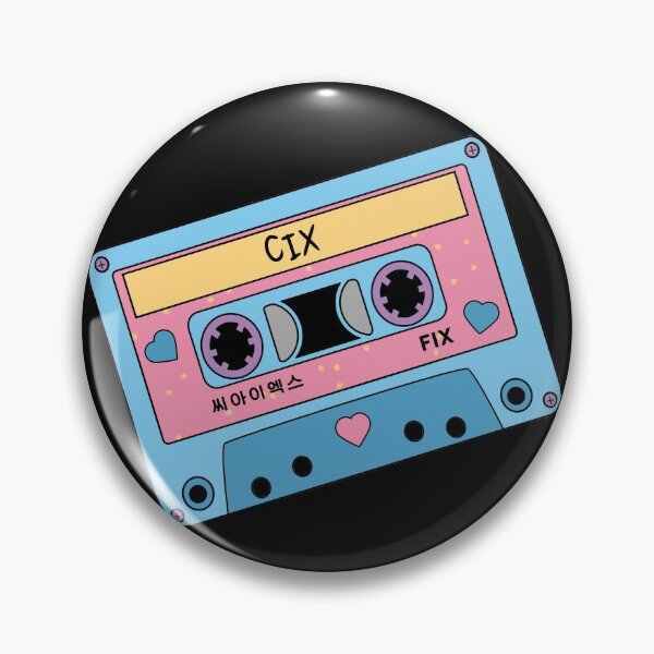 Item preview, CIX Fix CUTE Retro Pastel Cassette Tape Blue Pink designed and sold by SugarSaint.