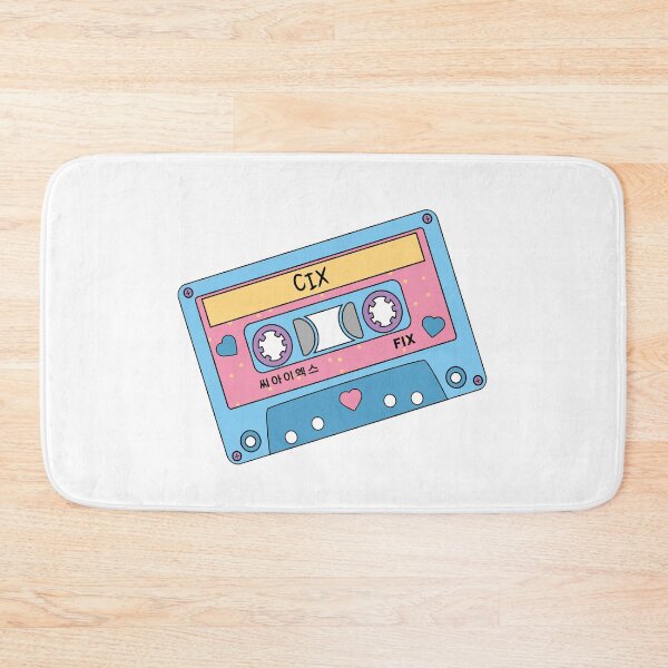 Item preview, CIX Fix CUTE Retro Pastel Cassette Tape Blue Pink designed and sold by SugarSaint.
