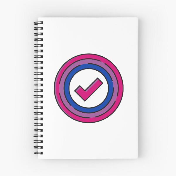 Item preview, Bi checkmark. Sticker / hoodie / notebook / pin / etc designed and sold by favoritefandom.