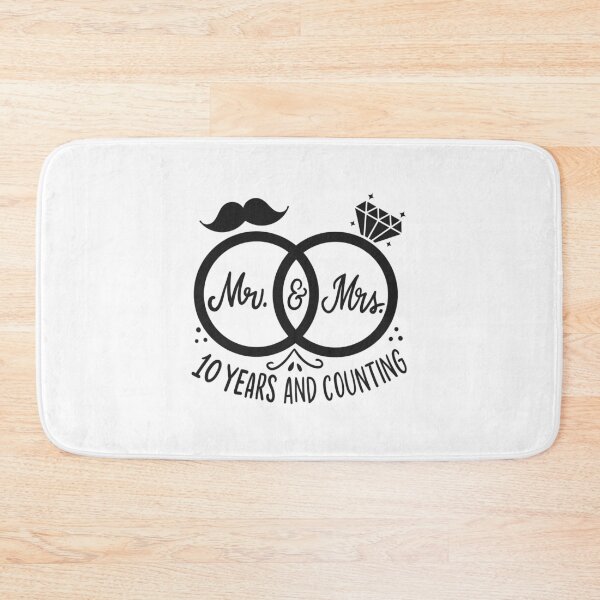 Item preview, 10th Wedding Anniversary - Mr. And Mrs 10 Years Married designed and sold by haselshirt.