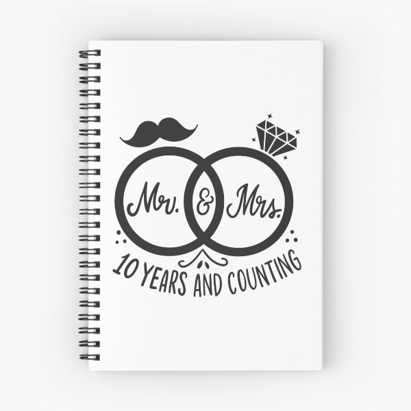 Item preview, 10th Wedding Anniversary - Mr. And Mrs 10 Years Married designed and sold by haselshirt.