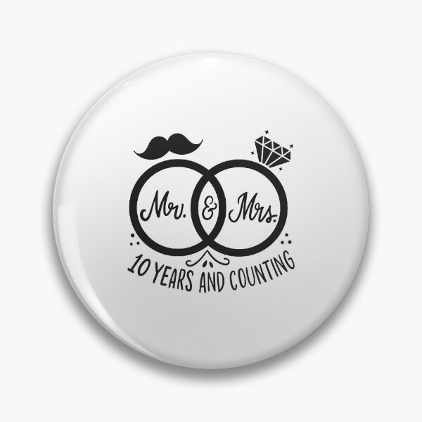 Item preview, 10th Wedding Anniversary - Mr. And Mrs 10 Years Married designed and sold by haselshirt.