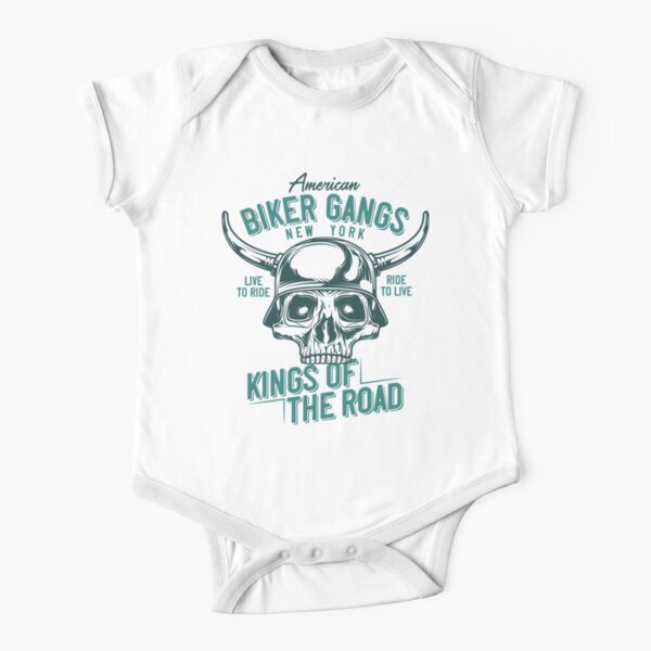 Biker Gangs Short Sleeve Baby One-Piece