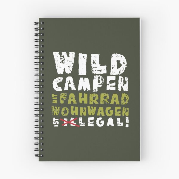 Item preview, Wild camping with bicycle caravans is not illegal! designed and sold by wunderfamily.