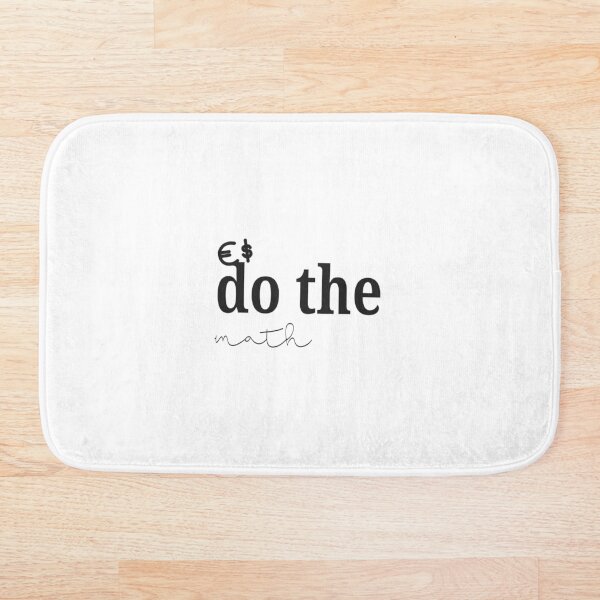 DO THE MATH Bath Mat
