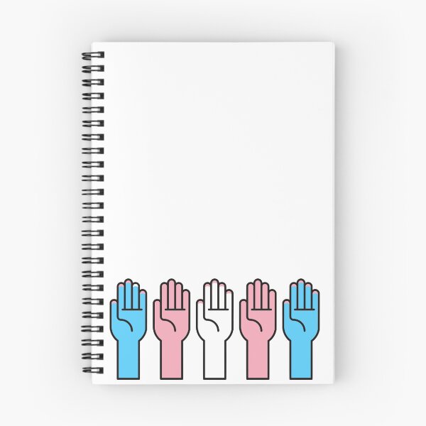Item preview, Trans hands flag. Sticker / hoodie / notebook / pin / etc designed and sold by favoritefandom.