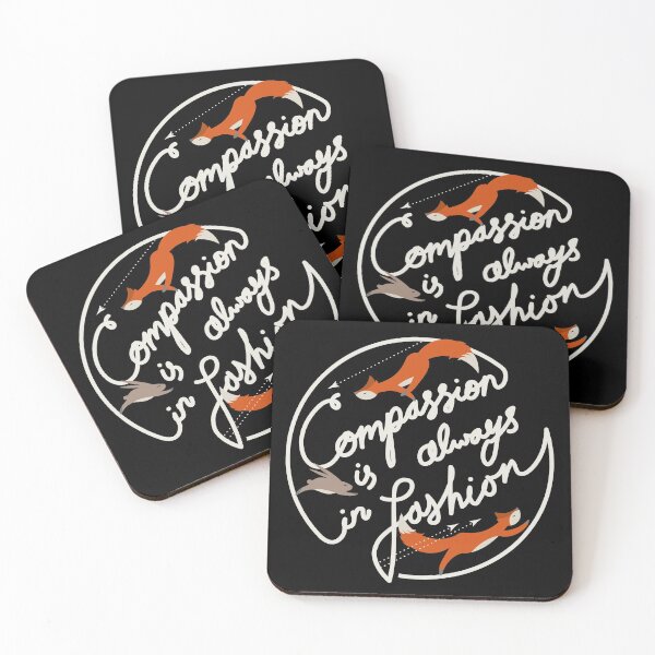 Item preview, Compassion is always in fashion - ban fox and rabbit fur hunting designed and sold by EarthlingTom.