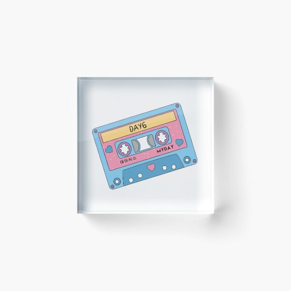 Item preview, DAY6 Myday CUTE Retro Pastel Cassette Tape Blue Pink designed and sold by SugarSaint.
