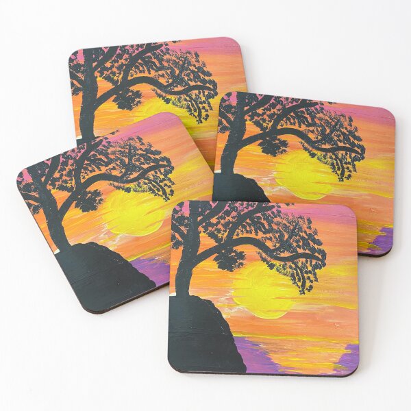 Item preview, Sunset behind tree designed and sold by Khaan3.