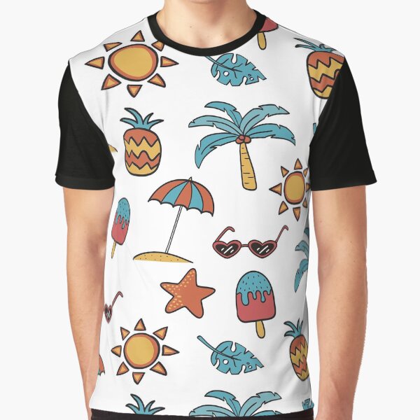 Summer Activities Graphic T-Shirt
