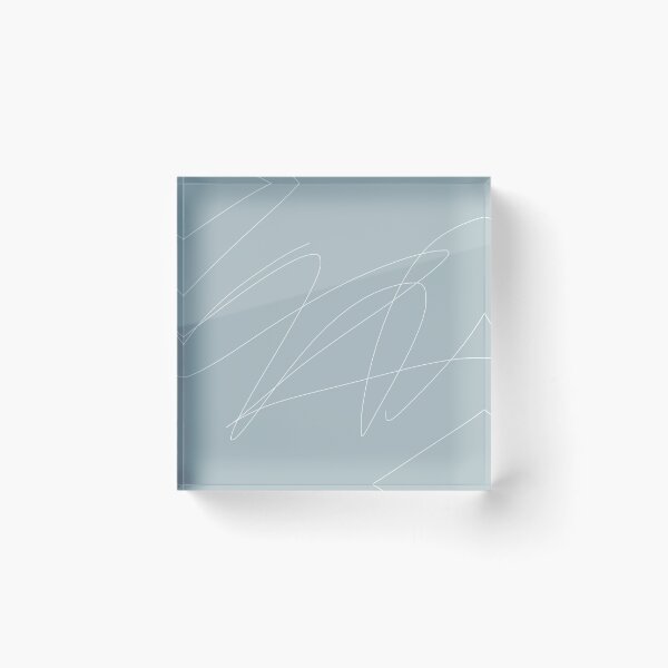 Item preview, Pastel soft pale grey blue with white scribbles original art designed and sold by HTPOP.