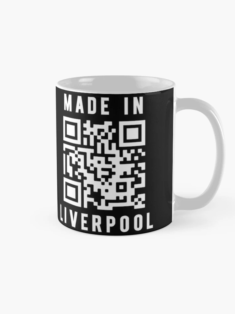 Thumbnail 3 of 6, Coffee Mug, Made In Liverpool - QR Code - Quick Response Code designed and sold by MakeMerry.