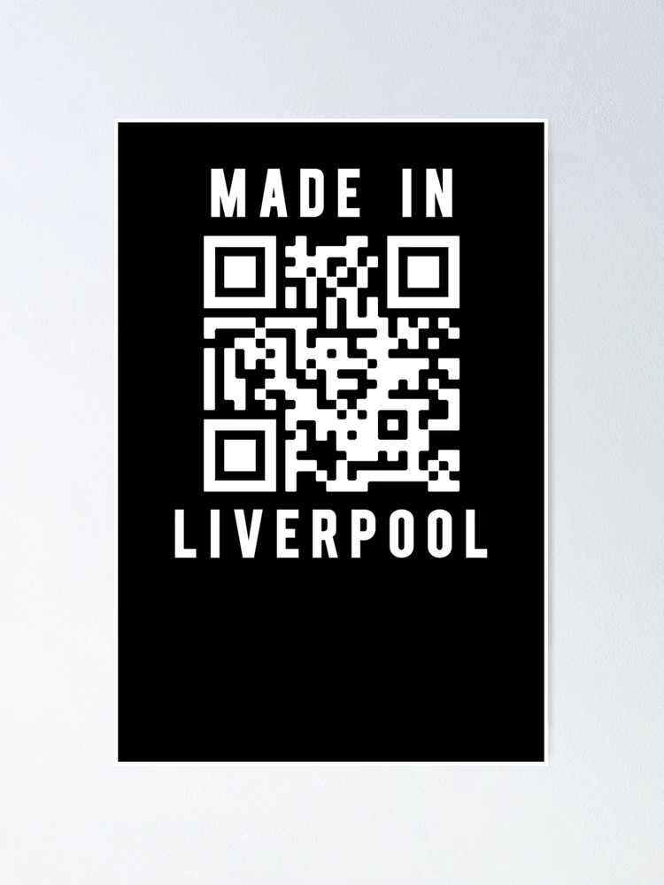 Thumbnail 1 of 3, Poster, Made In Liverpool - QR Code - Quick Response Code designed and sold by MakeMerry.