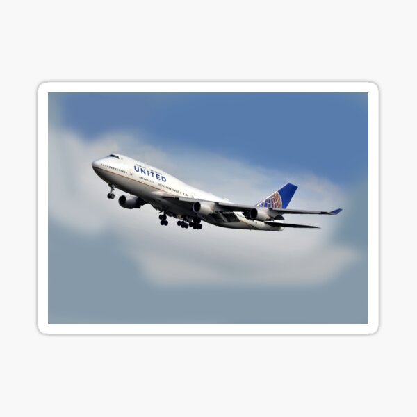 Boeing 747 United Sticker