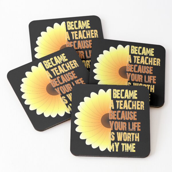 Item preview,  I BECAME A TEACHER BECAUSE YOUR LIFE IS WORTH MY TIME designed and sold by Cr1sV.
