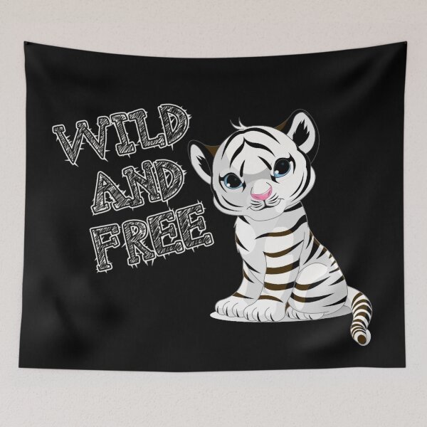 Item preview, Wild and free (white tiger) designed and sold by Nesro34.