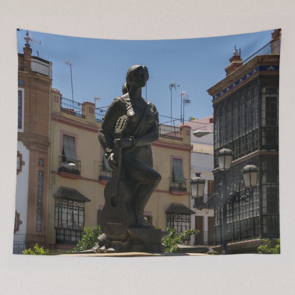 Item preview, Flamenco Dancer Sculpture in Barrio de Triana - Quintessential Seville Andalusia Spain designed and sold by Georgia Mizuleva.