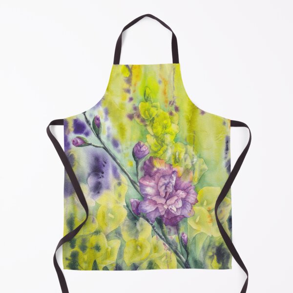 Item preview, Purple and lemony floral landscape designed and sold by IrinaIkar.