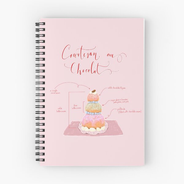 Item preview, Courtesan au Chocolat pastry dessert diagram designed and sold by alfrescotree.