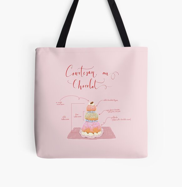Item preview, Courtesan au Chocolat pastry dessert diagram designed and sold by alfrescotree.