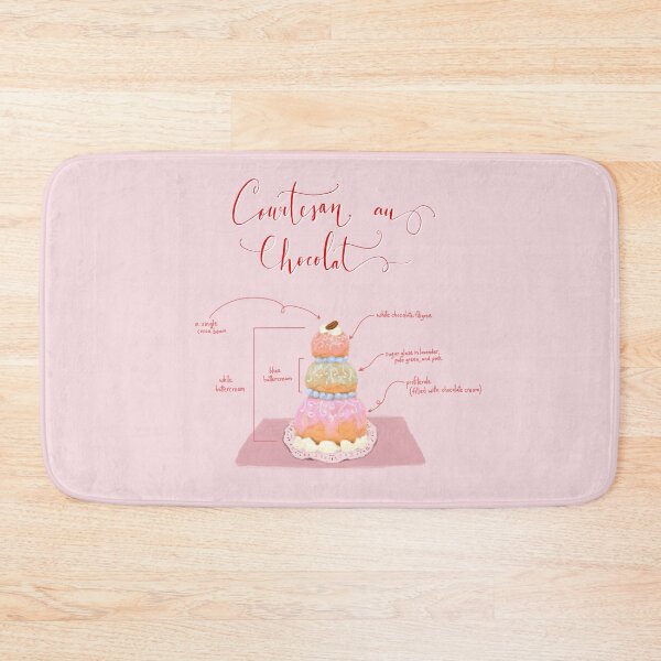 Item preview, Courtesan au Chocolat pastry dessert diagram designed and sold by alfrescotree.