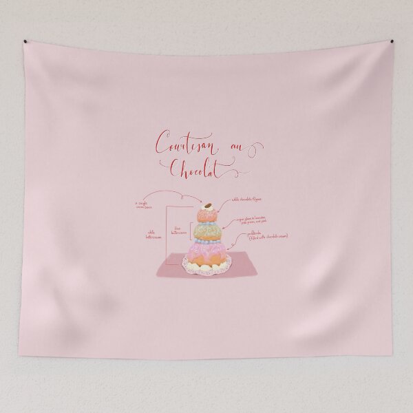 Aperçu de l'œuvre Diagramme de dessert pâtissier Courtesan au Chocolat créée et vendue par alfrescotree.