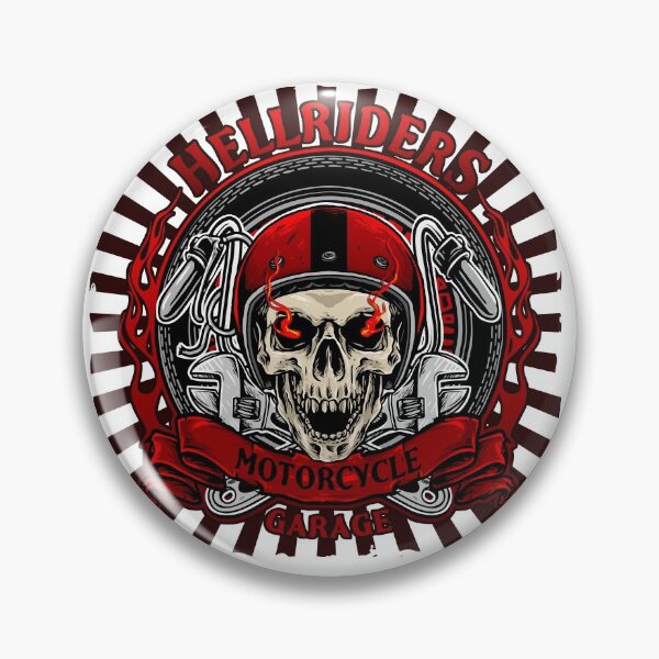 Item preview, Hell Rider Motorcycle Garage Art designed and sold by JTS STORE.