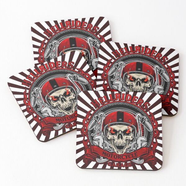 Item preview, Hell Rider Motorcycle Garage Art designed and sold by JTS STORE.