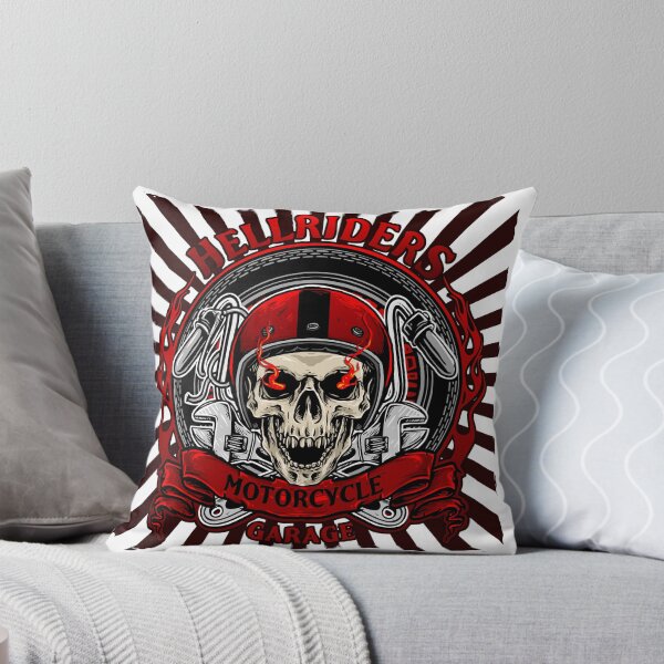 Item preview, Hell Rider Motorcycle Garage Art designed and sold by JTS STORE.