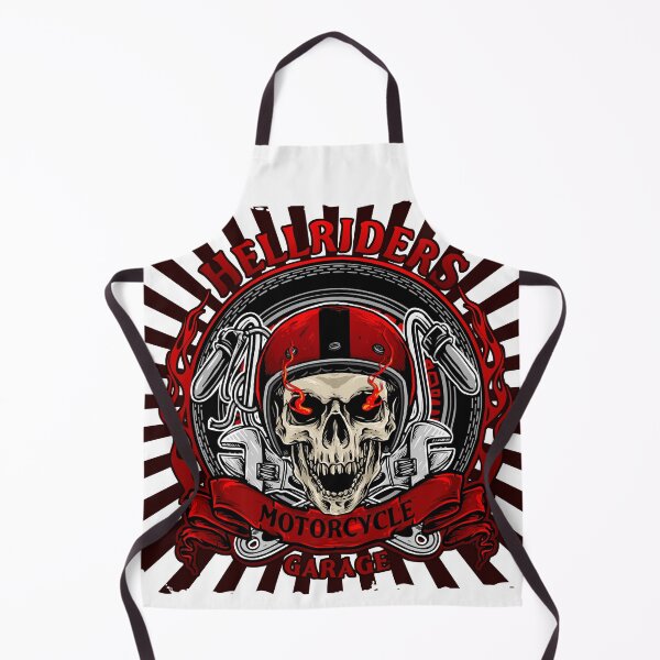 Item preview, Hell Rider Motorcycle Garage Art designed and sold by JTS STORE.